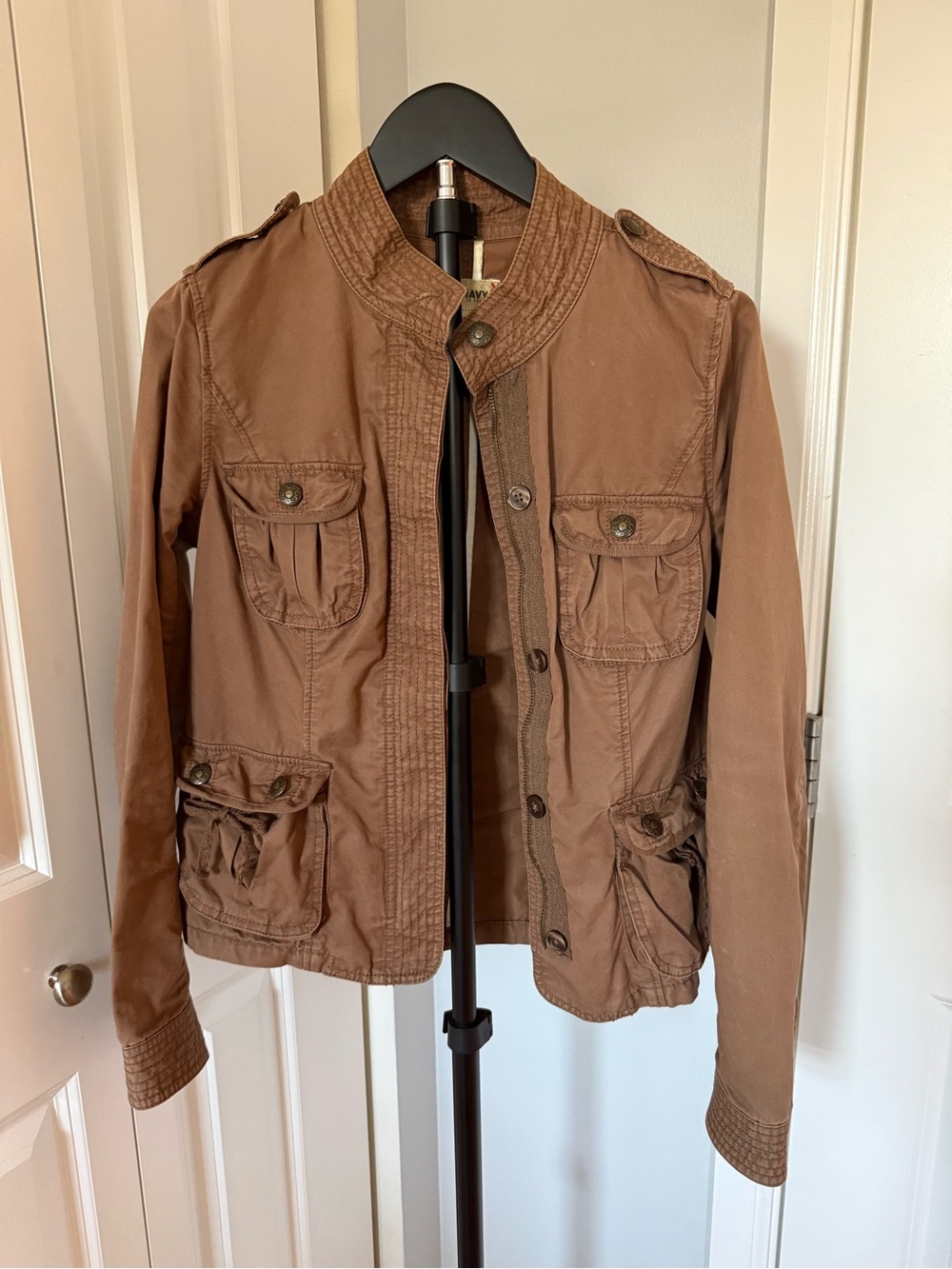 Old Navy Brown Utility Jacket with Front Pockets